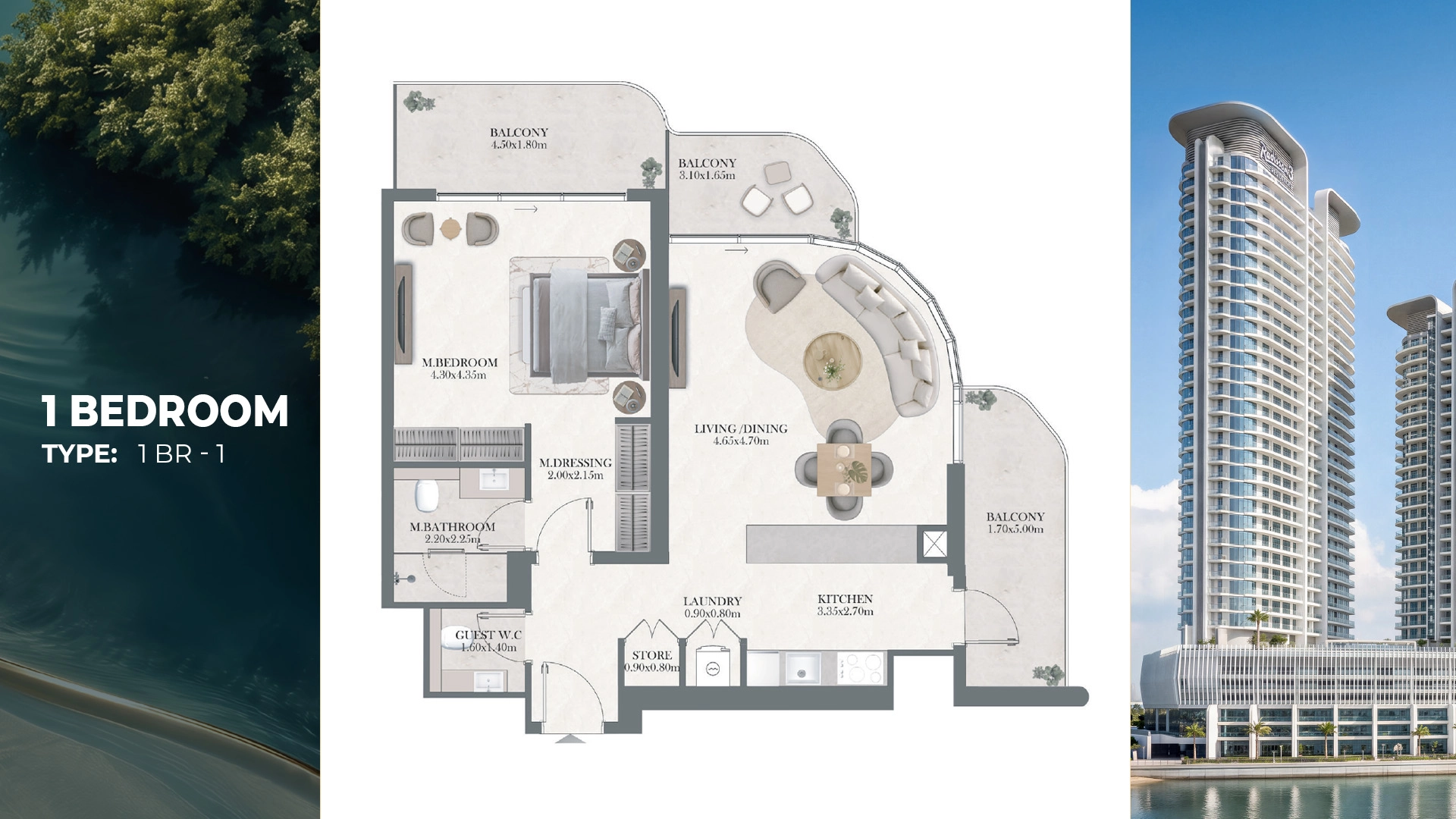 1 BR